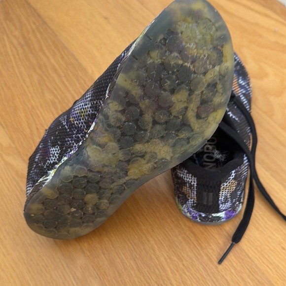 Black and Purple Patterned Sneakers